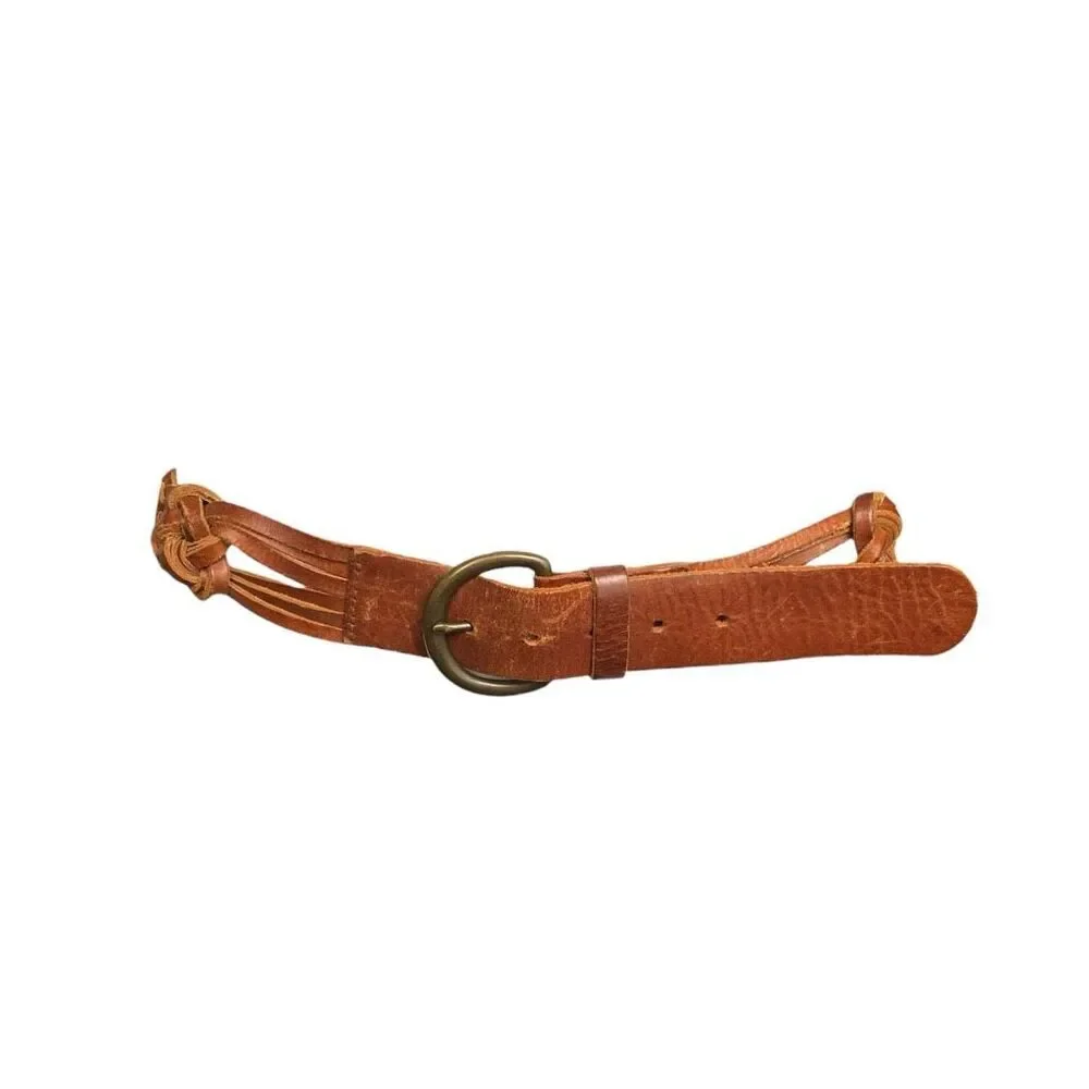 abercrombie vintage braided leather belt